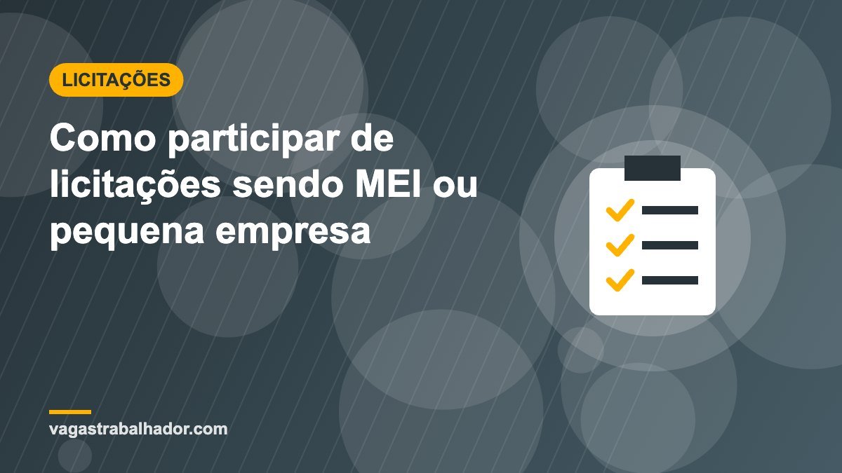 Ilustração de lista de verificação para participar de licitações