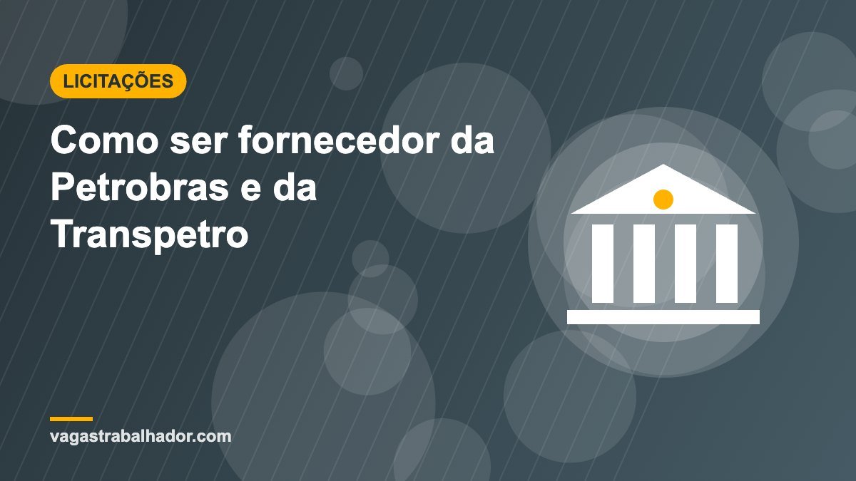 Ilustração de prédio industrial representando fornecedores da Petrobras e Transpetro