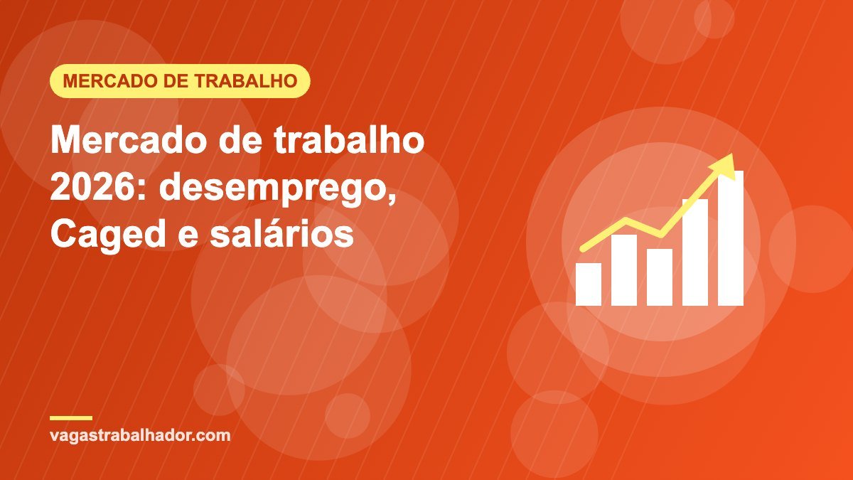 Gráfico de barras em alta representando o mercado de trabalho em 2026